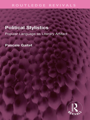cover image of Political Stylistics